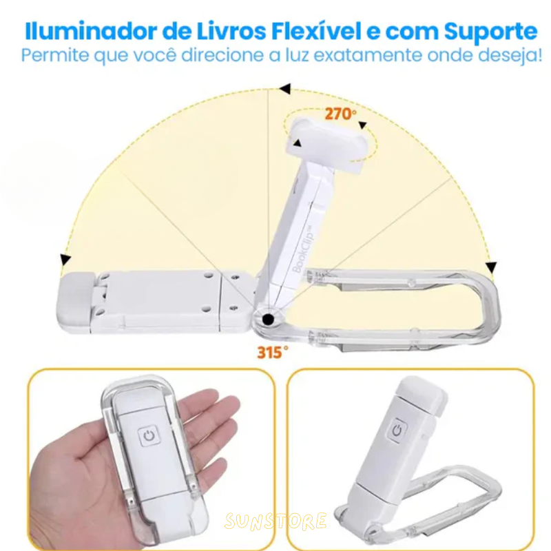 Luminária Portátil para Leitura Recarregável